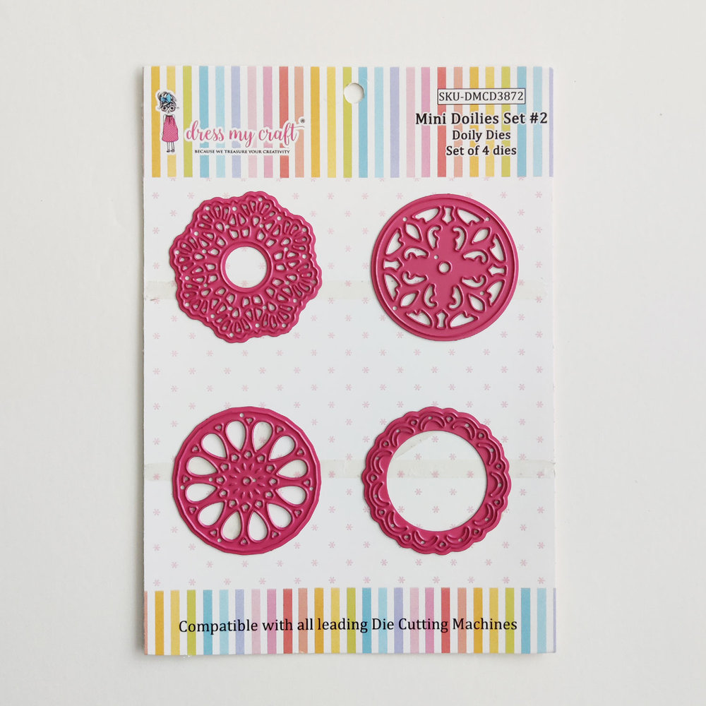 Dress My Craft Cutting Die Dolly Mini Doilies Set #2 (DMCD3872) (OUTLET)