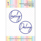 Dress My Craft Cutting Die Basic Designer Expression Circle Sentiments #3 (DMCD5016) (OUTLET)