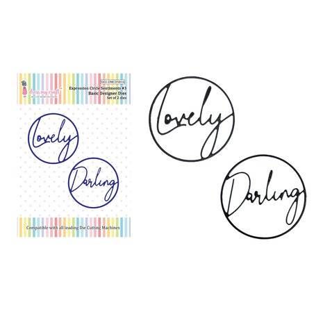 Dress My Craft Cutting Die Basic Designer Expression Circle Sentiments #3 (DMCD5016) (OUTLET) Dress My Craft Cutting Die Basic Designer Expression Circle Sentiments #3 (DMCD5016) (OUTLET)