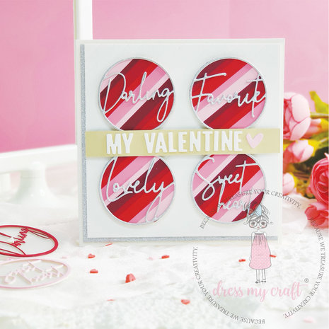 Dress My Craft Cutting Die Basic Designer Expression Circle Sentiments #3 (DMCD5016) (OUTLET) Dress My Craft Cutting Die Basic Designer Expression Circle Sentiments #3 (DMCD5016) (OUTLET)