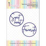 Dress My Craft Cutting Die Basic Designer Expression Circle Sentiments #2 (DMCD5005) (OUTLET)