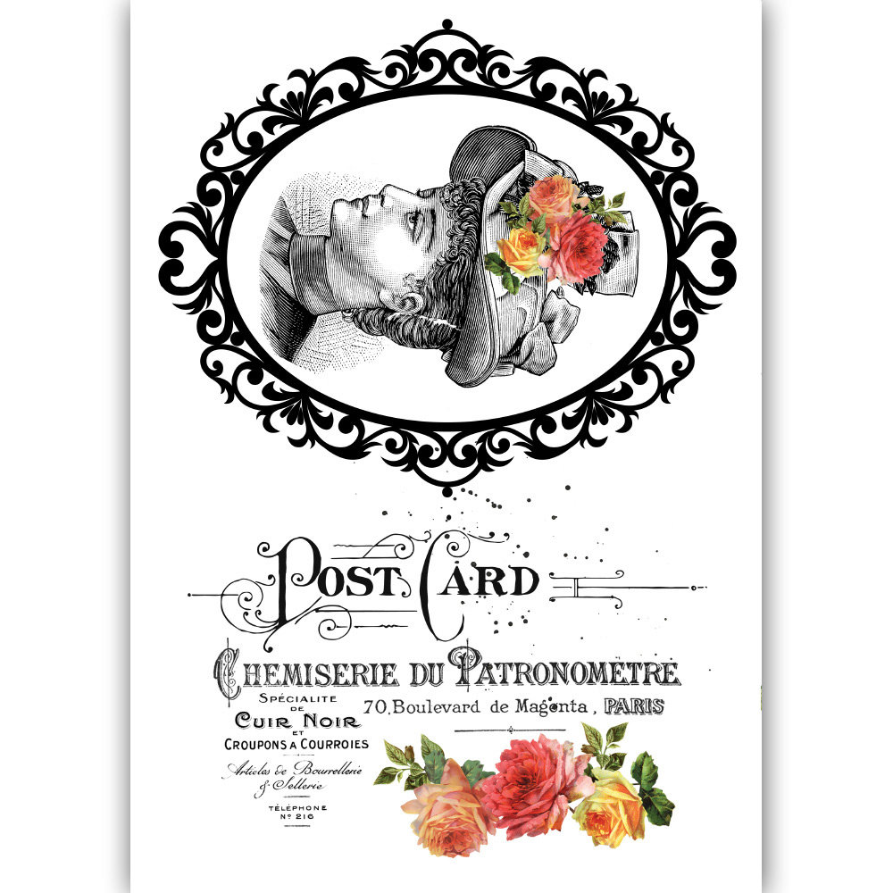 Dress My Craft Transfer Me Lady With Hat (DMCDP1751) (OUTLET) Dress My Craft Transfer Me Lady With Hat (DMCDP1751) (OUTLET)