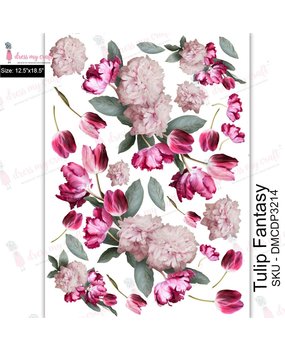 Dress My Craft Transfer Me 12.5x18.5 Inch Tulip Fantasy (DMCDP3214) (OUTLET)