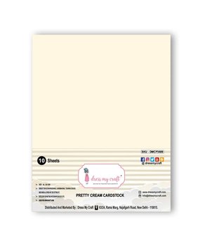 Dress My Craft Pretty Cream A4 Cardstock (10sheets) (DMCP3609) (OUTLET)