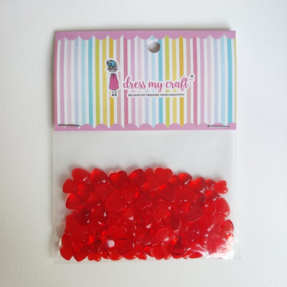 Dress My Craft Droplets Red Heart Assorted 8g (DMCFA5101) (OUTLET)