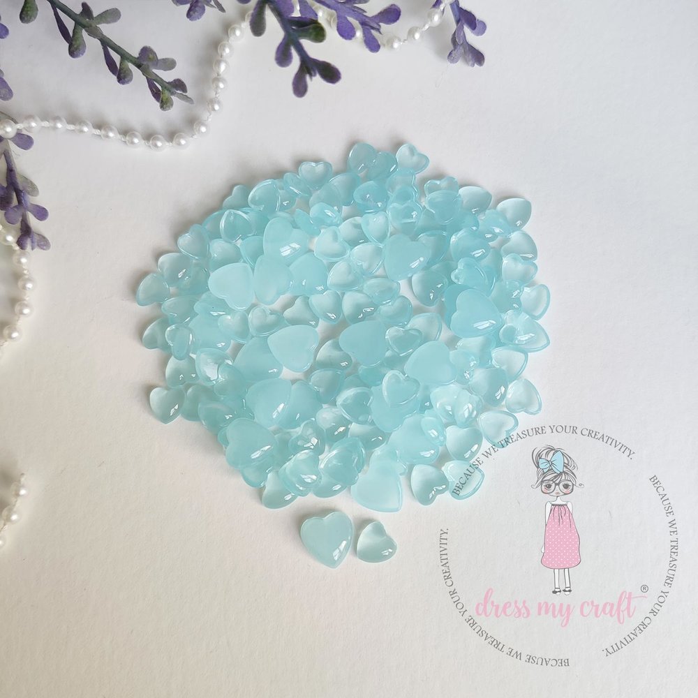 Dress My Craft Droplets Heart Pastel Blue Assorted 8g (DMCFA5145) (OUTLET)