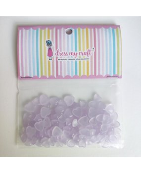 Dress My Craft Droplets Heart Pastel Lilac Assorted 8g (DMCFA5167) (OUTLET)