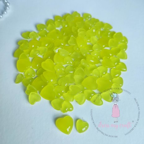 Dress My Craft Droplets Heart Pastel Yellow Assorted 8g (DMCFA5123) (OUTLET)