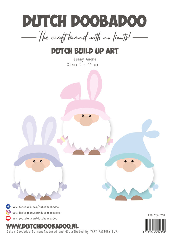 Dutch Doobadoo Dutch Card Art Build Up A5 Bunny Gnome (470.784.218) (OUTLET)