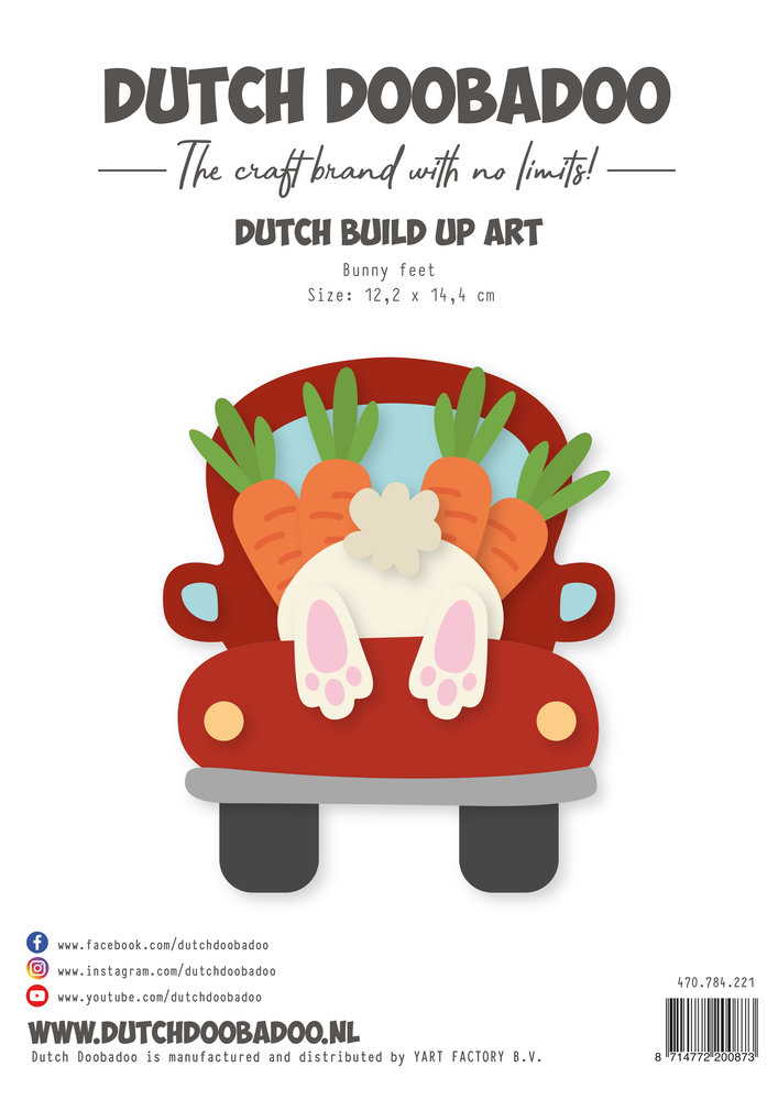 Dutch Doobadoo Dutch Card Art Build Up A5 Bunny Feet (470.784.221) (OUTLET)