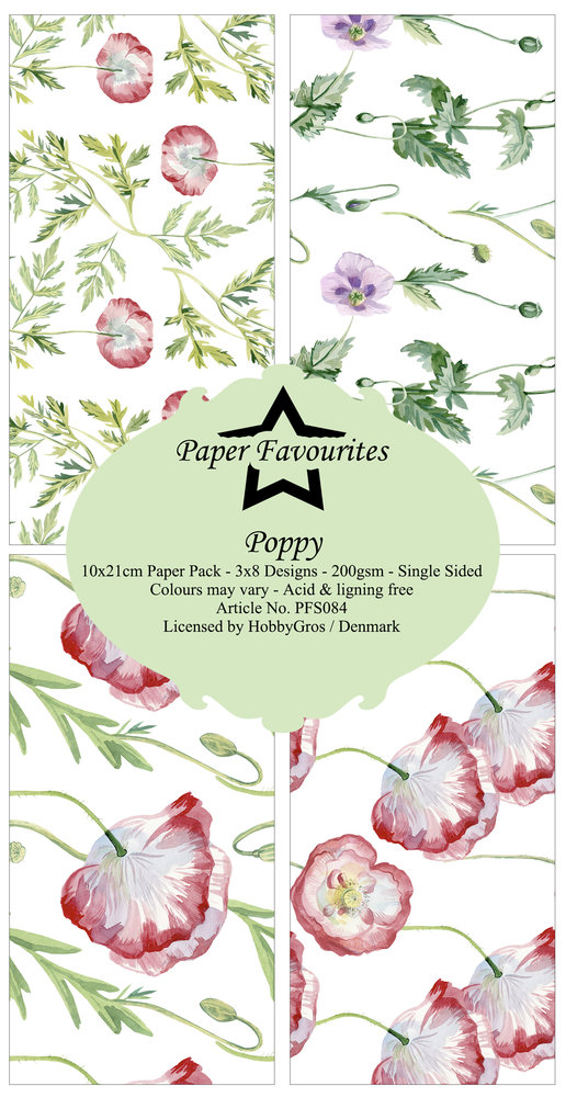 Paper Favourites Poppy Slim Paper Pack (PFS084) (OUTLET) Paper Favourites Poppy Slim Paper Pack (PFS084) (OUTLET)