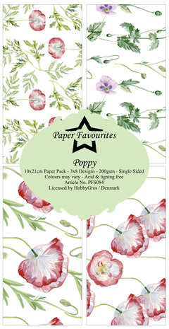 Paper Favourites Poppy Slim Paper Pack (PFS084) (OUTLET) Paper Favourites Poppy Slim Paper Pack (PFS084) (OUTLET)