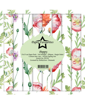 Paper Favourites Poppy 6x6 Inch Paper Pack (PF238) (DISCONTINUED)
