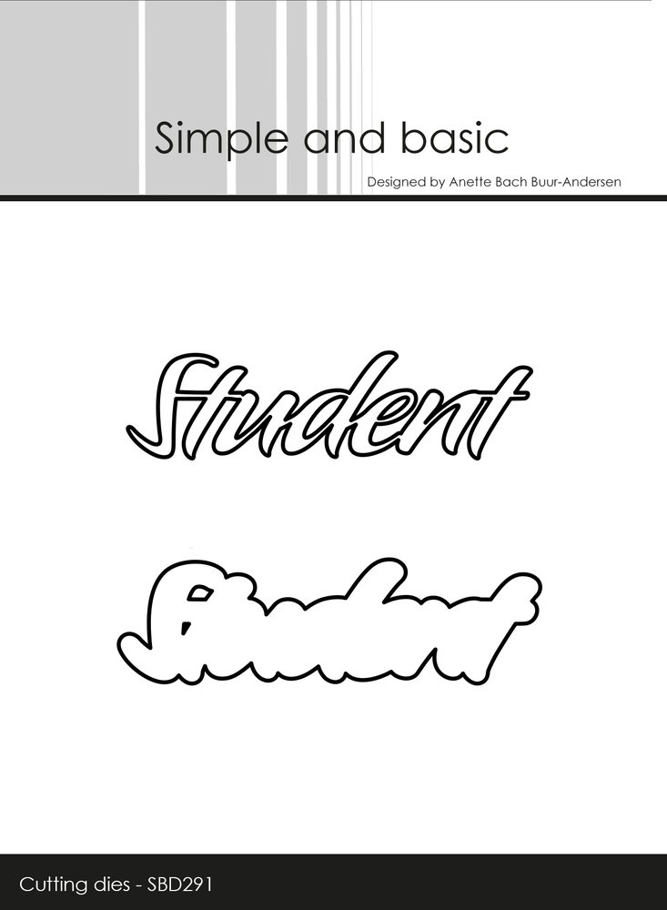 Simple and Basic Student Cutting Dies (SBD291) (DISCONTINUED)