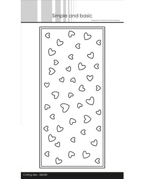 Simple and Basic Slimcard Lots of Hearts Cutting Dies (SBD281) (DISCONTINUED)