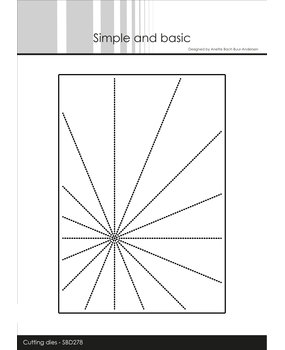 Simple and Basic A6 Sunrays Cutting Dies (SBD278) (DISCONTINUED)