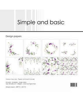 Simple and Basic Lavender Spirit 12x12 Inch Paper Pack (SBP715) (DISCONTINUED)