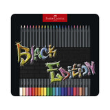 Faber Castell Black Edition Colour Pencils Tin (24pcs) (FC-116425)