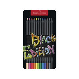 Faber Castell Black Edition Colour Pencils Tin (12pcs) (FC-116413)