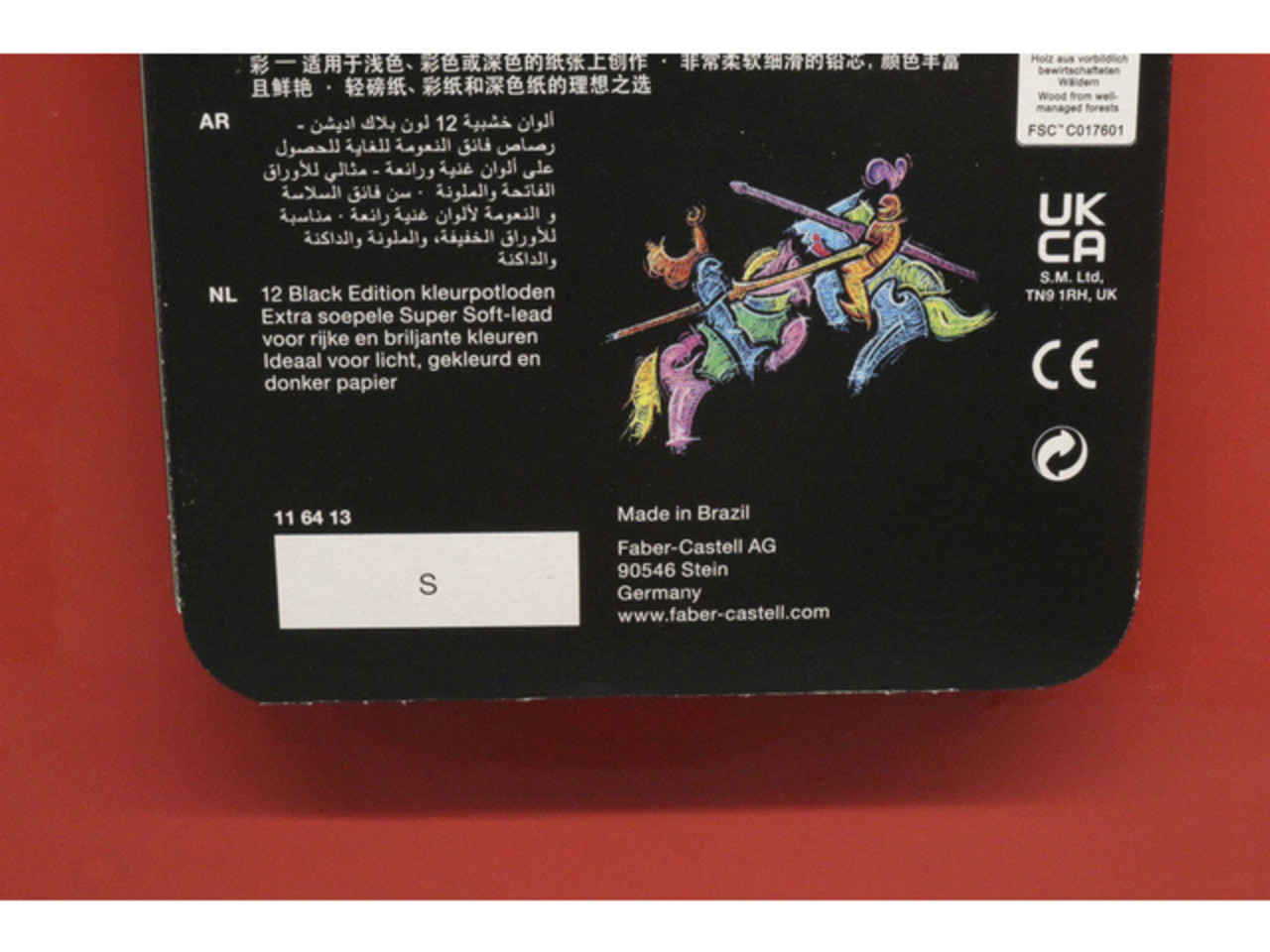 Faber Castell Black Edition Colour Pencils Tin (12pcs) (FC-116413) Faber Castell Black Edition Colour Pencils Tin (12pcs) (FC-116413)