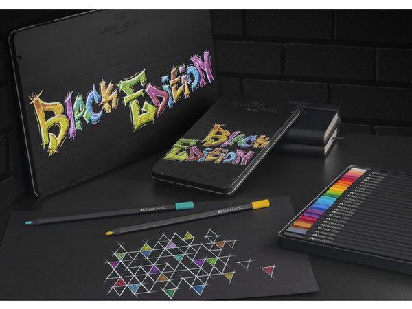 Faber Castell Black Edition Colour Pencils Tin (12pcs) (FC-116413) Faber Castell Black Edition Colour Pencils Tin (12pcs) (FC-116413)