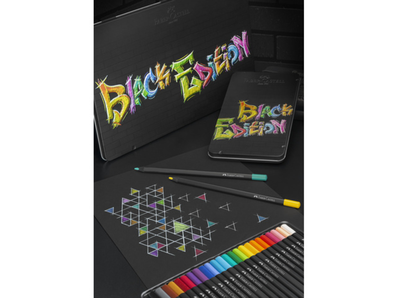Faber Castell Black Edition Colour Pencils Tin (12pcs) (FC-116413) Faber Castell Black Edition Colour Pencils Tin (12pcs) (FC-116413)