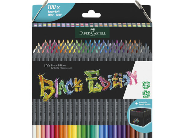 Faber Castell Black Edition Colour Pencils Box (100pcs) (FC-116411) Faber Castell Black Edition Colour Pencils Box (100pcs) (FC-116411)