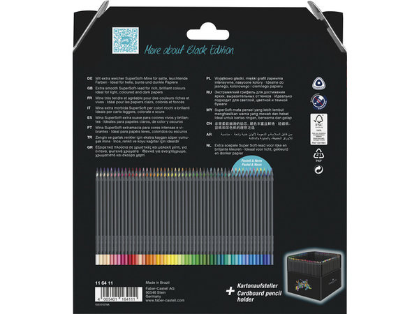 Faber Castell Black Edition Colour Pencils Box (100pcs) (FC-116411) Faber Castell Black Edition Colour Pencils Box (100pcs) (FC-116411)