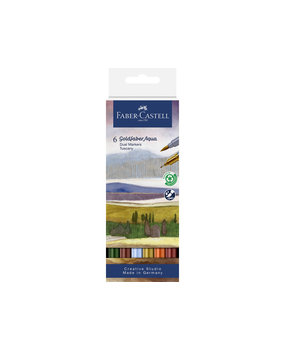 Faber Castell Goldfaber Aqua Dual Markers Tuscany (6pcs) (FC-164521) (DISCONTINUED) Faber Castell Goldfaber Aqua Dual Markers Tuscany (6pcs) (FC-164521) (DISCONTINUED)
