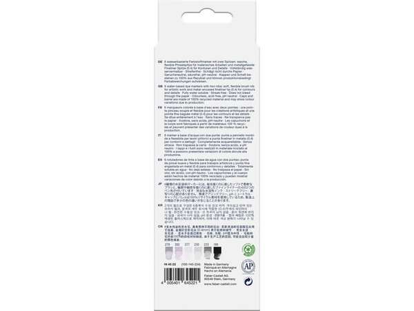 Faber Castell Goldfaber Aqua Dual Markers Shades of Grey (6pcs) (FC-164522) (DISCONTINUED) Faber Castell Goldfaber Aqua Dual Markers Shades of Grey (6pcs) (FC-164522) (DISCONTINUED)
