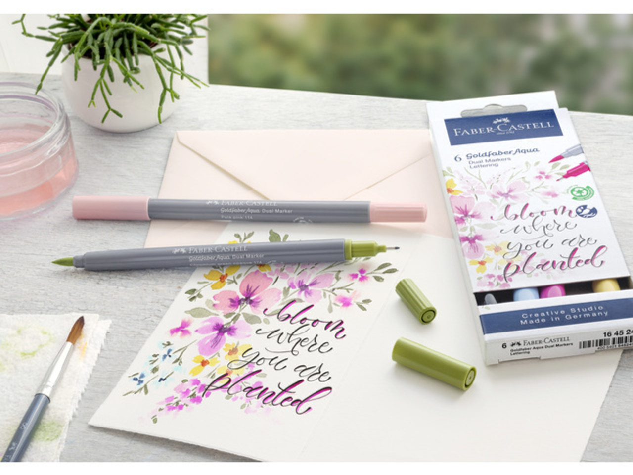 Faber Castell Goldfaber Aqua Dual Markers Lettering (6pcs) (FC-164524) (DISCONTINUED) Faber Castell Goldfaber Aqua Dual Markers Lettering (6pcs) (FC-164524) (DISCONTINUED)