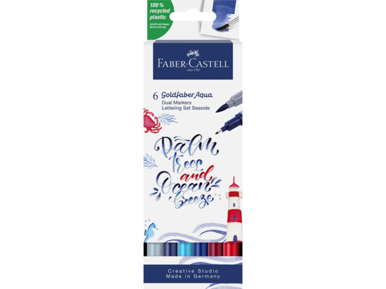 Faber Castell Goldfaber Aqua Dual Markers Seaside (6pcs) (FC-164517) (DISCONTINUED) Faber Castell Goldfaber Aqua Dual Markers Seaside (6pcs) (FC-164517) (DISCONTINUED)