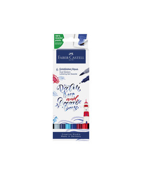Faber Castell Goldfaber Aqua Dual Markers Seaside (6pcs) (FC-164517) (DISCONTINUED) Faber Castell Goldfaber Aqua Dual Markers Seaside (6pcs) (FC-164517) (DISCONTINUED)