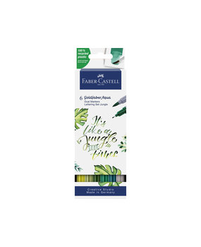 Faber Castell Goldfaber Aqua Dual Markers Jungle (6pcs) (FC-164519) (DISCONTINUED) Faber Castell Goldfaber Aqua Dual Markers Jungle (6pcs) (FC-164519) (DISCONTINUED)