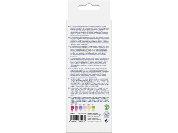 Faber Castell Goldfaber Aqua Dual Markers Flowers (6pcs) (FC-164527) (DISCONTINUED) Faber Castell Goldfaber Aqua Dual Markers Flowers (6pcs) (FC-164527) (DISCONTINUED)