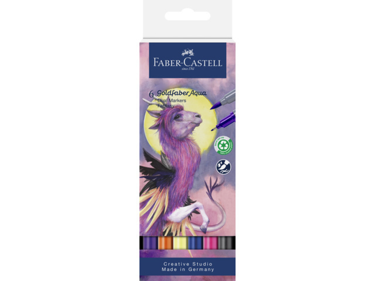 Faber Castell Goldfaber Aqua Dual Markers Fantasy (6pcs) (FC-164526) (DISCONTINUED) Faber Castell Goldfaber Aqua Dual Markers Fantasy (6pcs) (FC-164526) (DISCONTINUED)