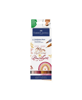 Faber Castell Goldfaber Aqua Dual Markers BoHo (6pcs) (FC-164518) (DISCONTINUED) Faber Castell Goldfaber Aqua Dual Markers BoHo (6pcs) (FC-164518) (DISCONTINUED)