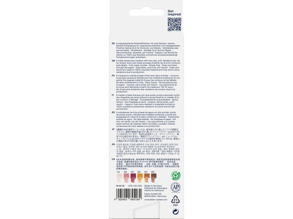 Faber Castell Goldfaber Aqua Dual Markers BoHo (6pcs) (FC-164518) (DISCONTINUED) Faber Castell Goldfaber Aqua Dual Markers BoHo (6pcs) (FC-164518) (DISCONTINUED)