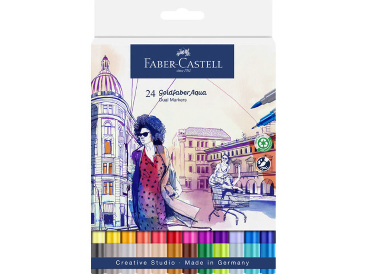 Faber Castell Goldfaber Aqua Dual Markers (24pcs) (FC-164624)