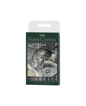 Faber Castell Pitt Artist Pens Black & Grey (8pcs) (FC-167171) (DISCONTINUED) Faber Castell Pitt Artist Pens Black & Grey (8pcs) (FC-167171) (DISCONTINUED)