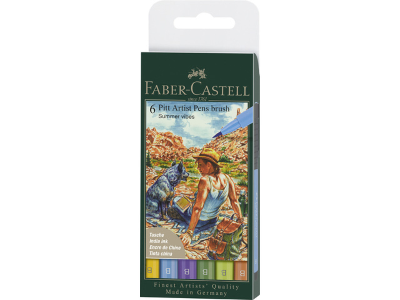 Faber Castell Pitt Artist Pen Brush Summer Vibes (6pcs) (FC-167178) (DISCONTINUED) Faber Castell Pitt Artist Pen Brush Summer Vibes (6pcs) (FC-167178) (DISCONTINUED)