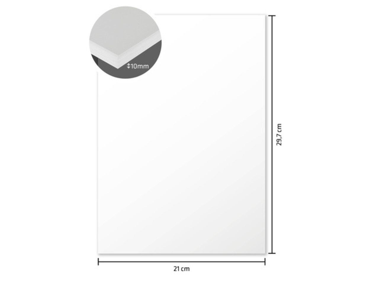 Kangaro Foam Board Double-sided White A4 10mm (10pcs) (K-0071-004) (DISCONTINUED) Kangaro Foam Board Double-sided White A4 10mm (10pcs) (K-0071-004) (DISCONTINUED)