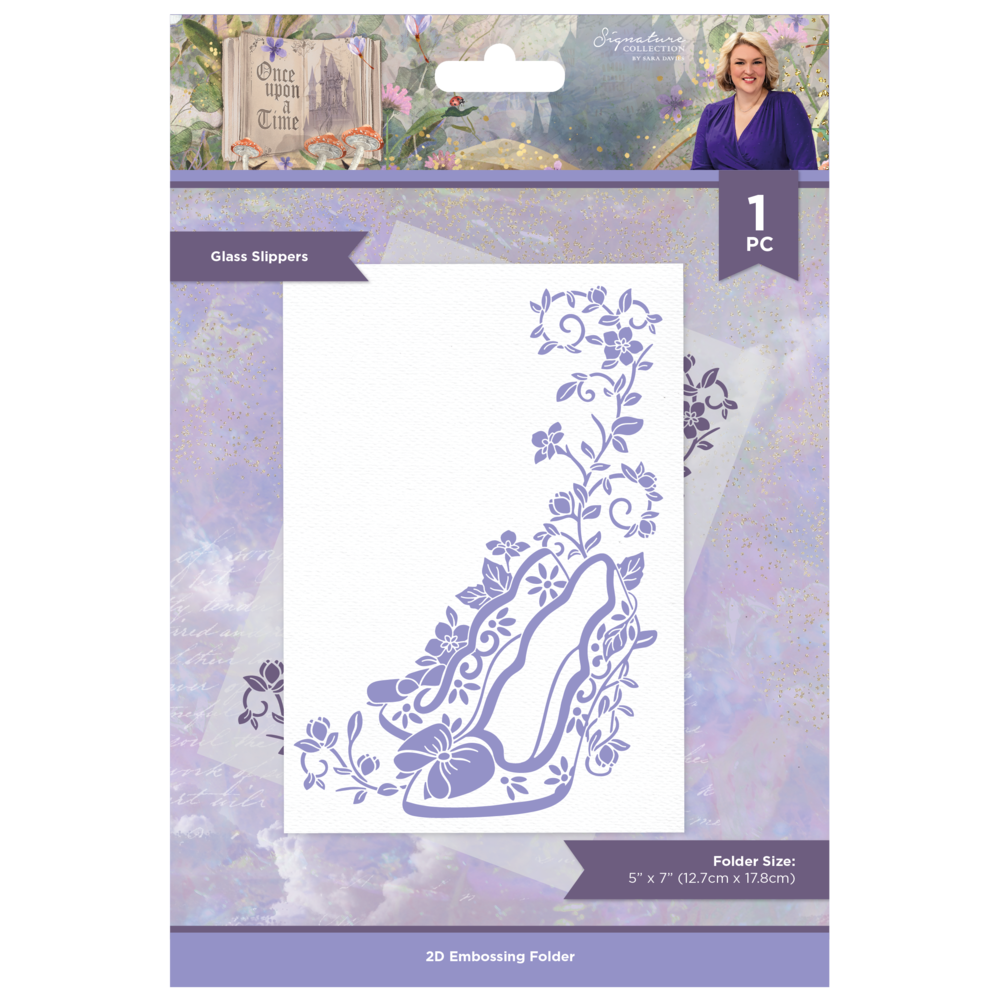 Once Upon a Time Embossing Folder Glass Slippers (SOUATEF5GLSL) Craftlines B.V.