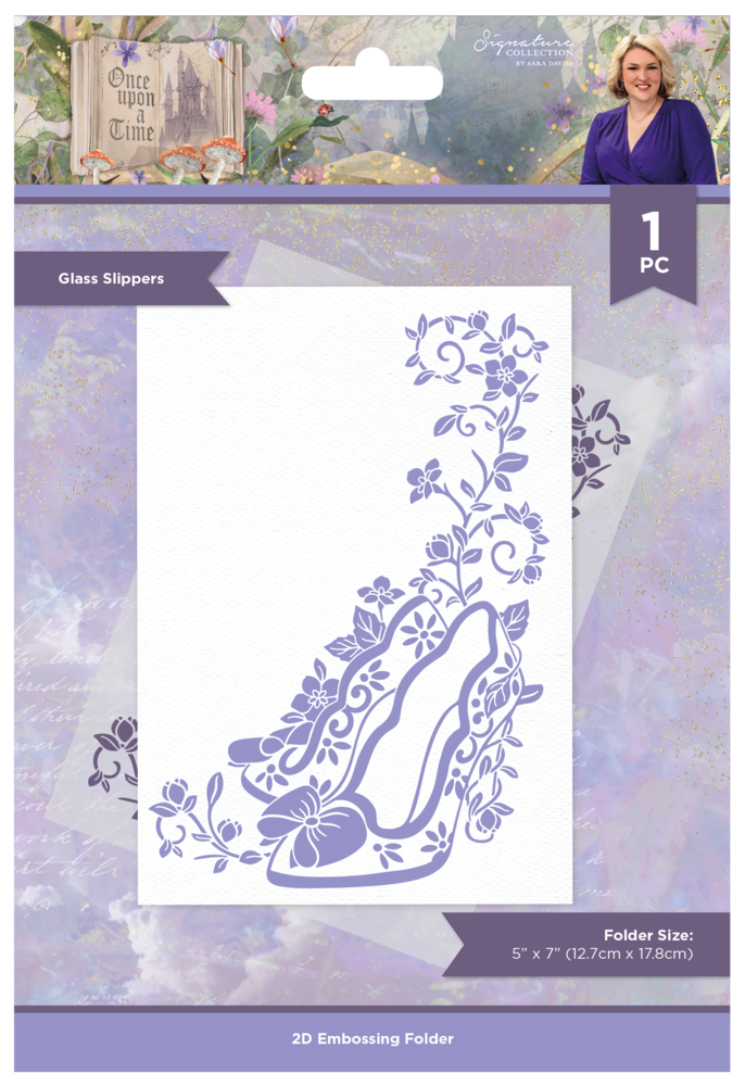 Crafter's Companion Once Upon a Time Embossing Folder Glass Slippers (S-OUAT-EF5-GLSL) (OUTLET) Crafter's Companion Once Upon a Time Embossing Folder Glass Slippers (S-OUAT-EF5-GLSL) (OUTLET)