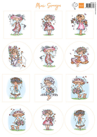 Marianne Design Decoupage A4 Sheet Hetty's Mini's Summer Snoesjes (HK1711) (DISCONTINUED) Marianne Design Decoupage A4 Sheet Hetty's Mini's Summer Snoesjes (HK1711) (DISCONTINUED)