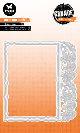 Studio Light Floral Card Grunge Dies (SL-GR-CD501) (OUTLET) Studio Light Floral Card Grunge Dies (SL-GR-CD501) (OUTLET)