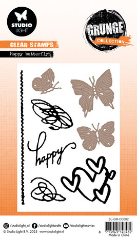 Studio Light Happy Butterfly Grunge Dies (SL-GR-CD502) (OUTLET) Studio Light Happy Butterfly Grunge Dies (SL-GR-CD502) (OUTLET)