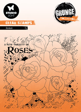 Studio Light Roses Grunge Stamps (SL-GR-STAMP401) (OUTLET) Studio Light Roses Grunge Stamps (SL-GR-STAMP401) (OUTLET)
