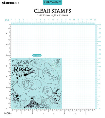 Studio Light Roses Grunge Stamps (SL-GR-STAMP401) (OUTLET) Studio Light Roses Grunge Stamps (SL-GR-STAMP401) (OUTLET)