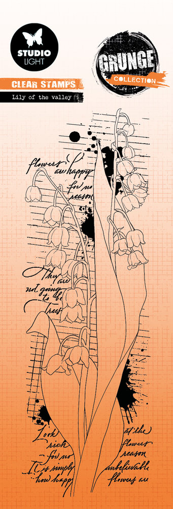 Studio Light Lily of the Valley Grunge Stamps (SL-GR-STAMP395) (OUTLET)